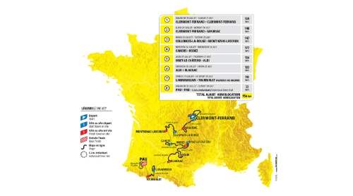 Carte Tour de France