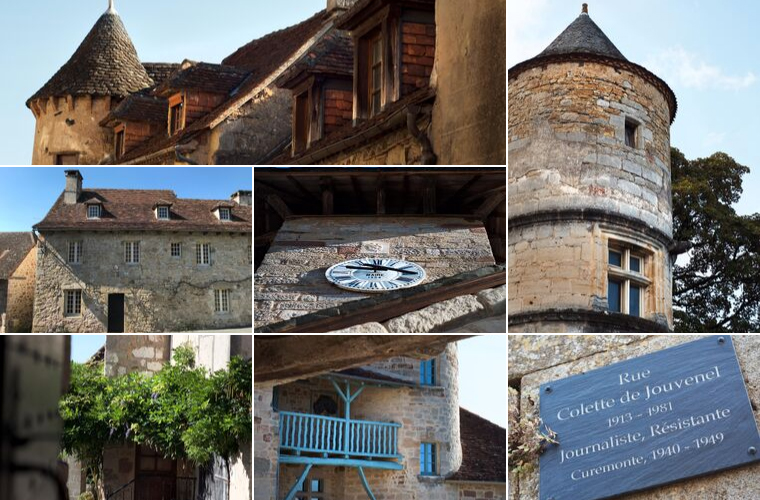 Vues du patrimoine de Curemonte, un des Plus Beaux Villages de France