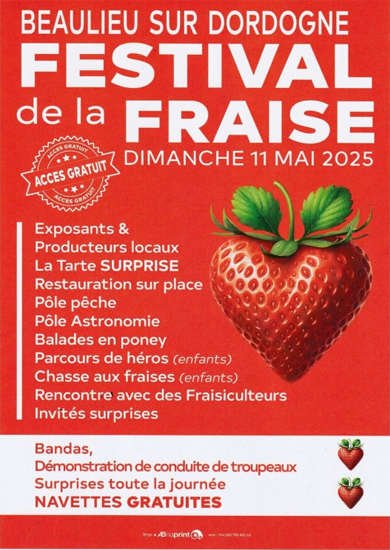 Fête de la fraise 2025 Beaulieu sur Dordogne