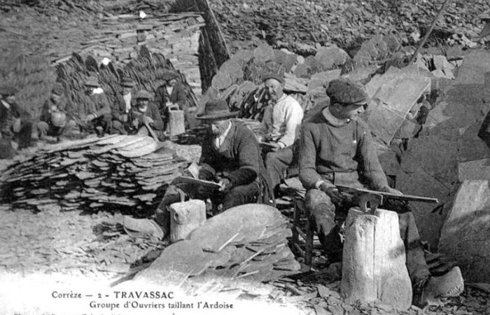 Les ouvriers aux Pans de Travassac