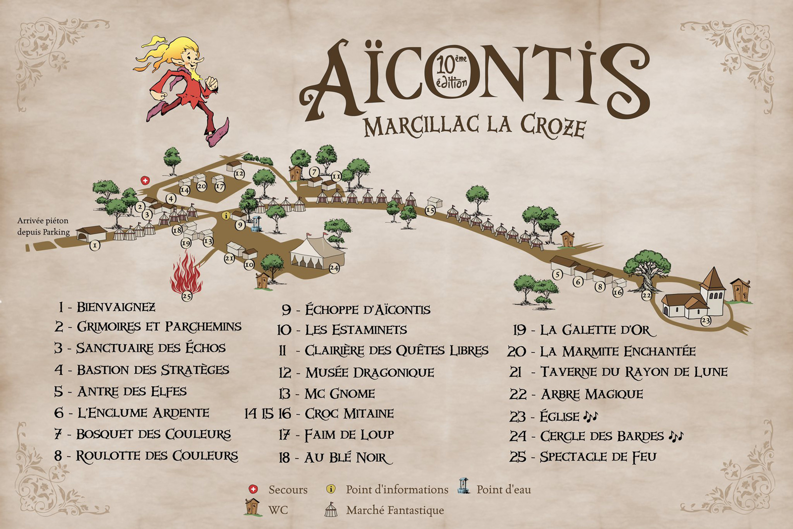 Pla, du Festival Aïcontis 2025 Plan du festival A¨contis 2025
