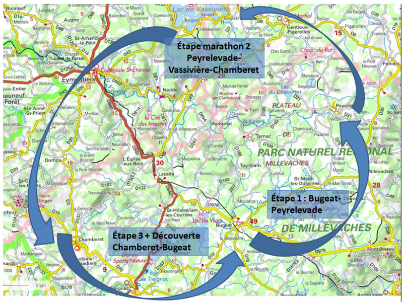 Parcours 2022 The R.A.C.E. "Raid Aventure Corrèze Expérience"