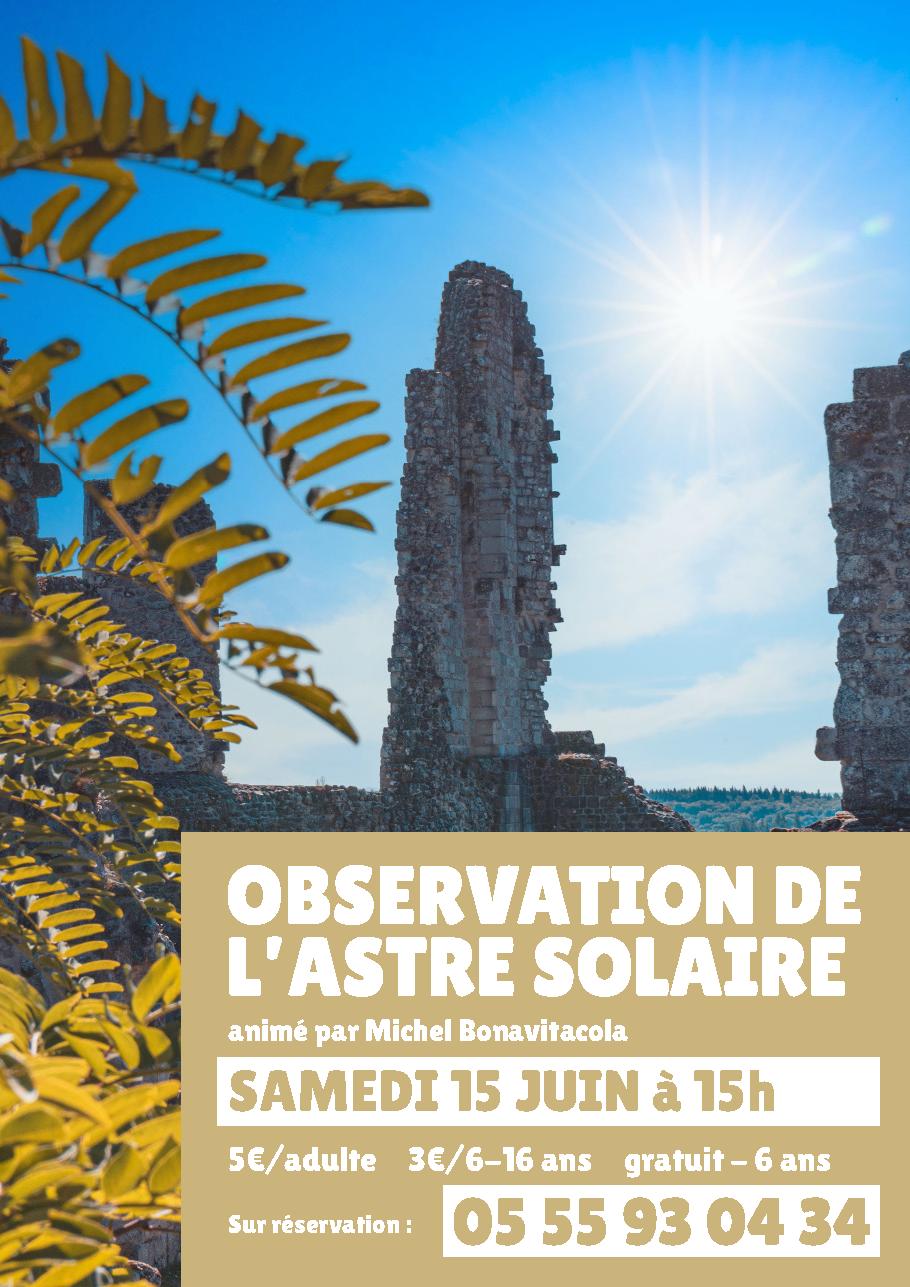Observation astre solaire 