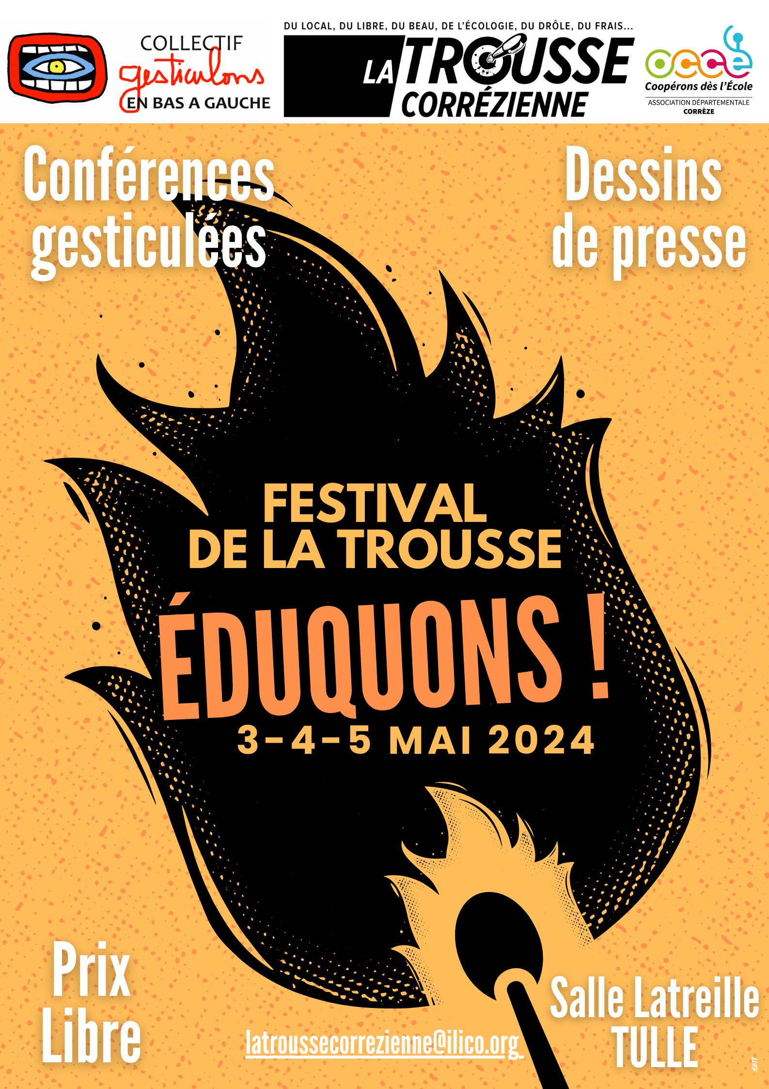 Festival de la Trousse 2024 - Eduquons ! - Prog détaillée - 1