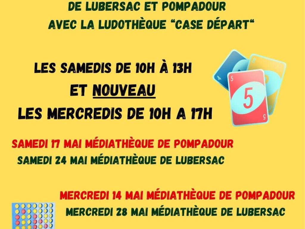 Atelier jeux de société à la médiathèque de Pompadour