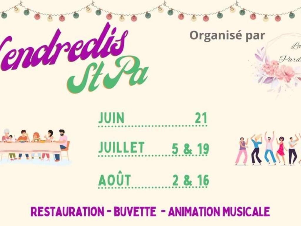 Les vendredis St Pa': restauration et animation musicale