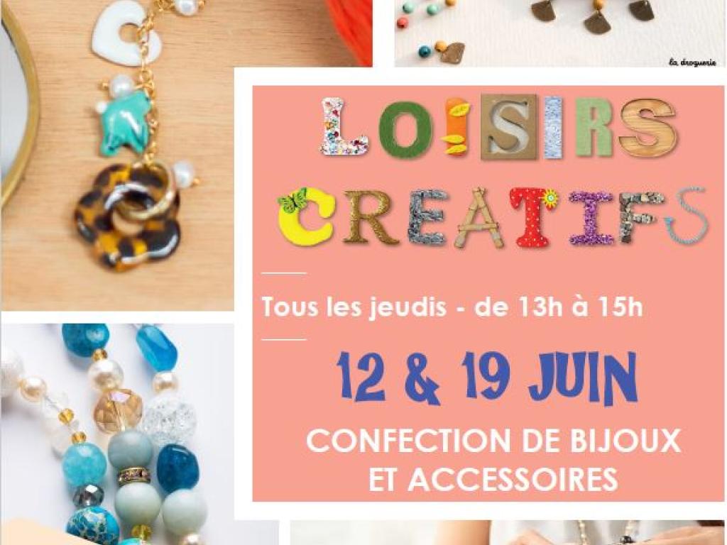 Atelier loisirs créatifs confection de bijoux et accessoires