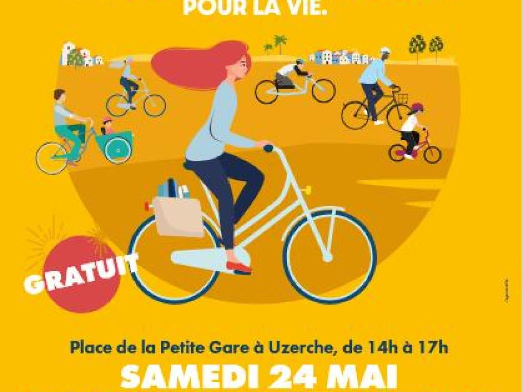 Mai à vélo à Uzerche