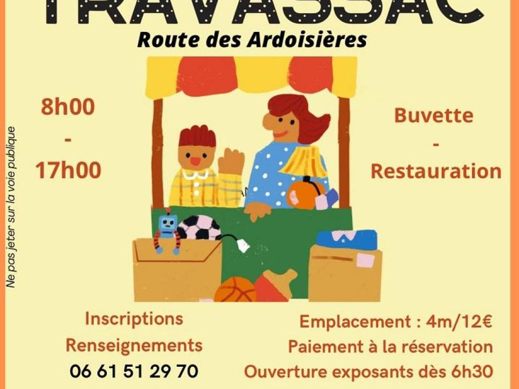 Vide grenier à Travassac