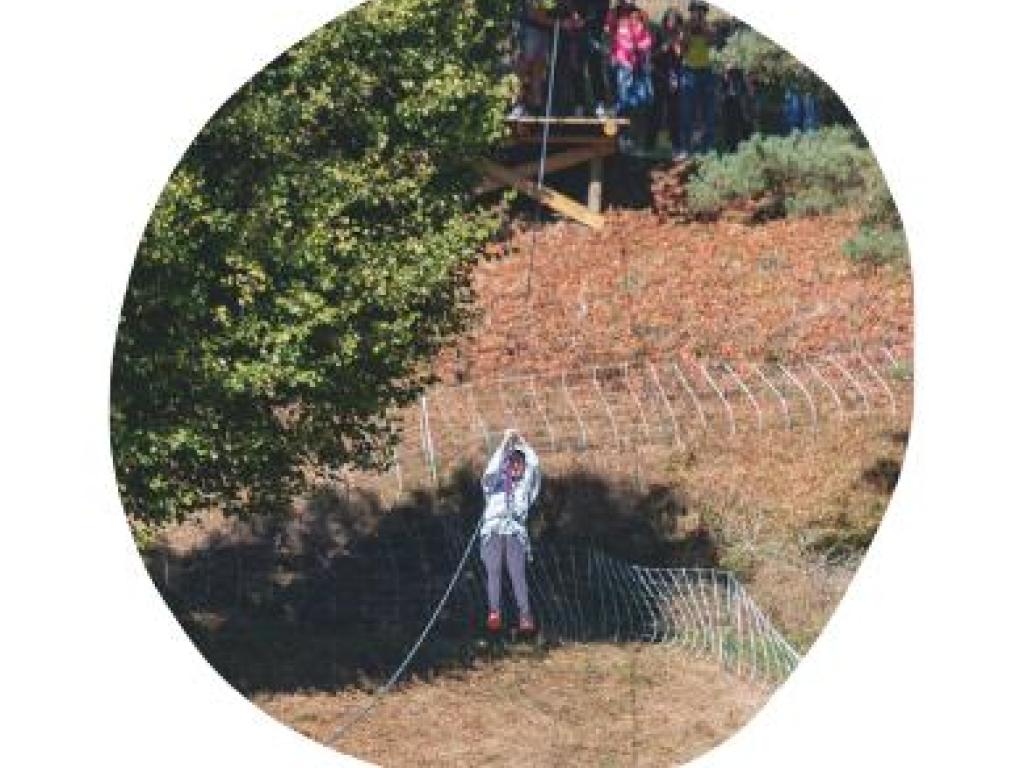 Domaine de Sédières  : Descente en tyrolienne