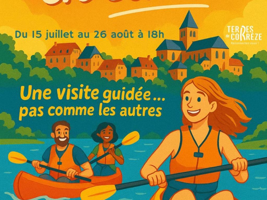 Uzerche en canoë - visite sur la Vézère