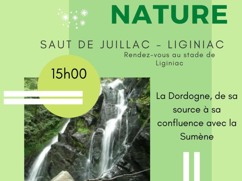 Saut de Juillac - La Dordogne, de sa source à sa confluence avec la Sumène