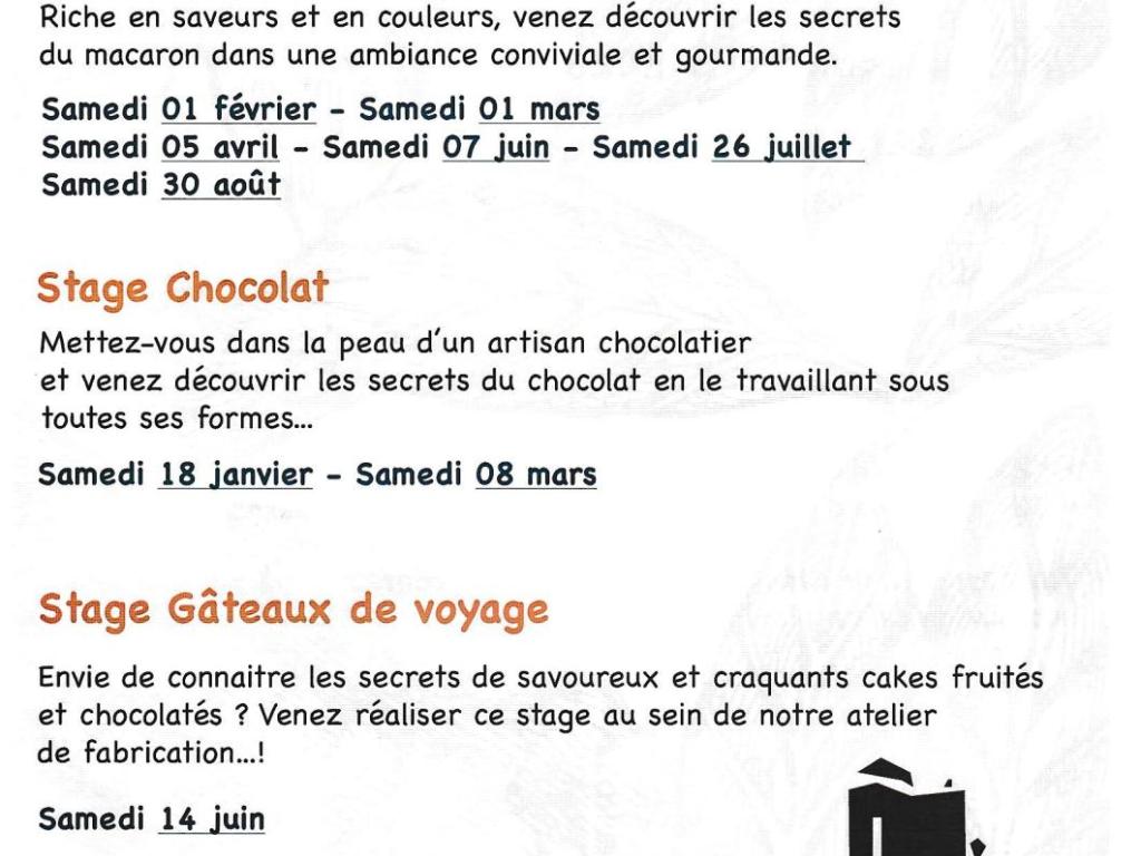 Stages gourmands - Macaron