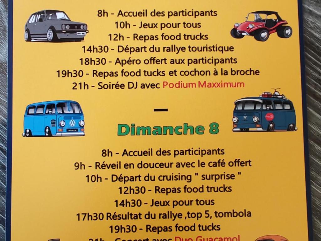 Le boulet aventure  : rassemblement d'anciennes Volkswagen