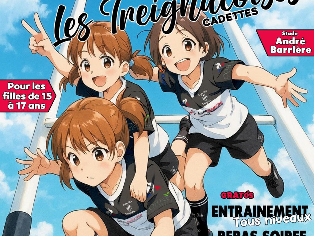 Rugby Club Treignac : dernier entraînement de la saison des Treignacoises cadettes