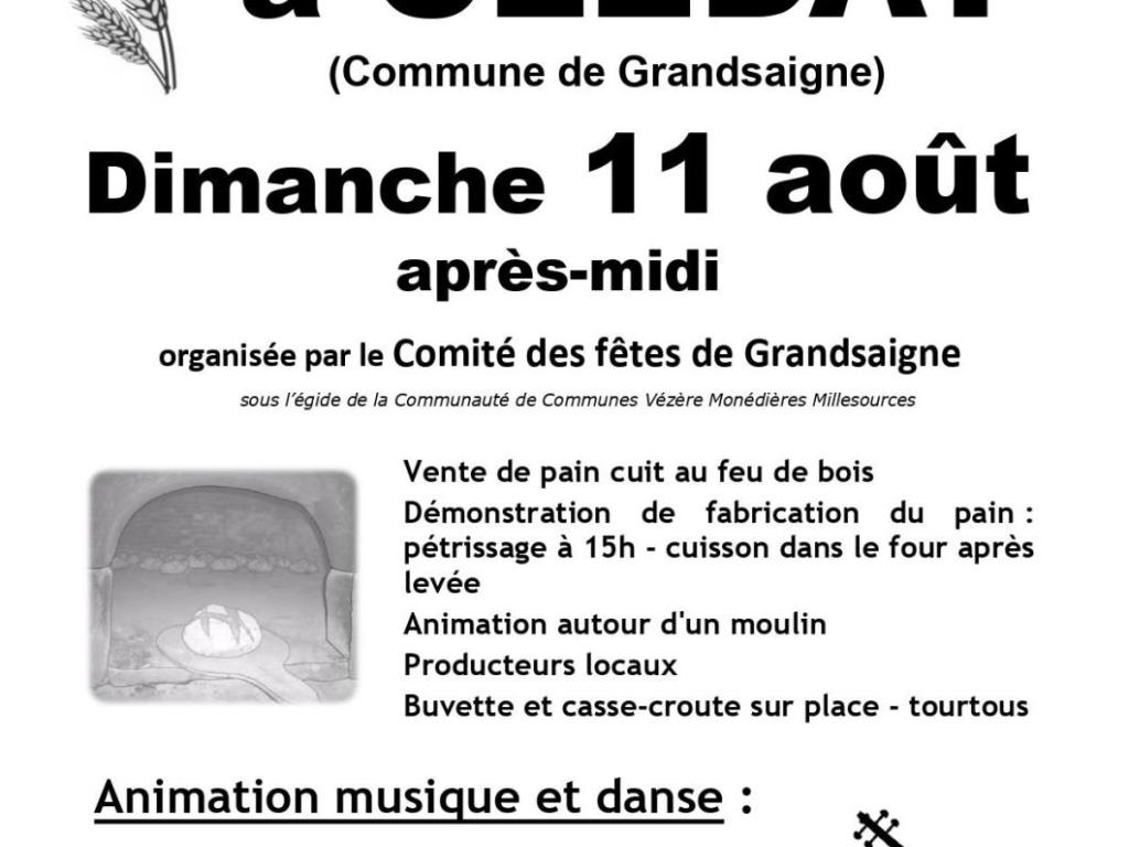 Fête du pain à Clédat