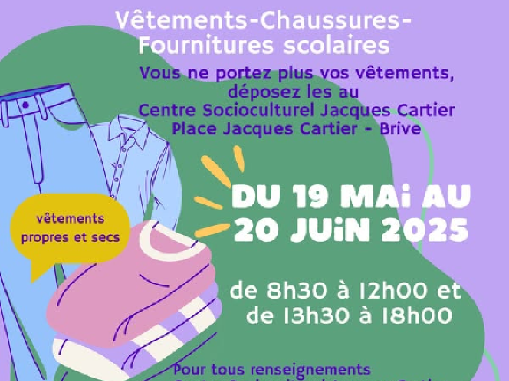 Collecte solidaire (Centre municipal socioculturel Jacques Cartier)