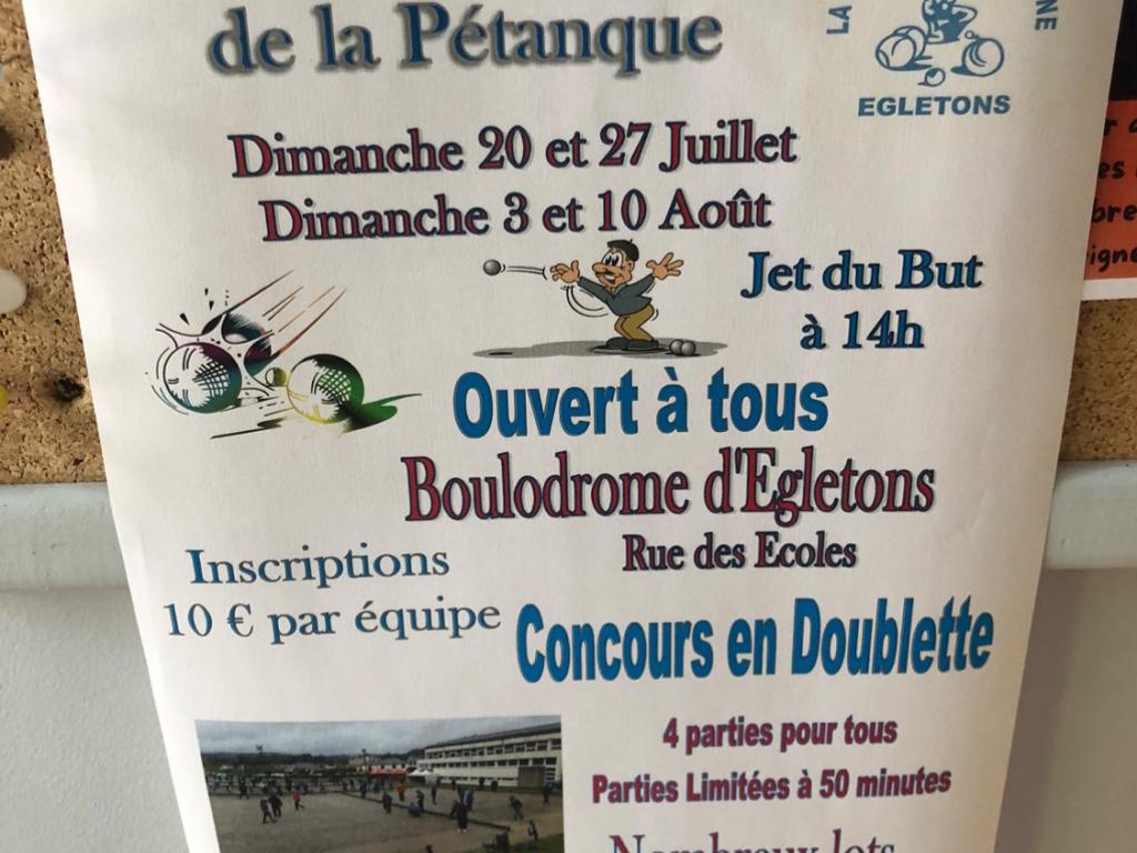 Les dimanches d'été de la pétanque