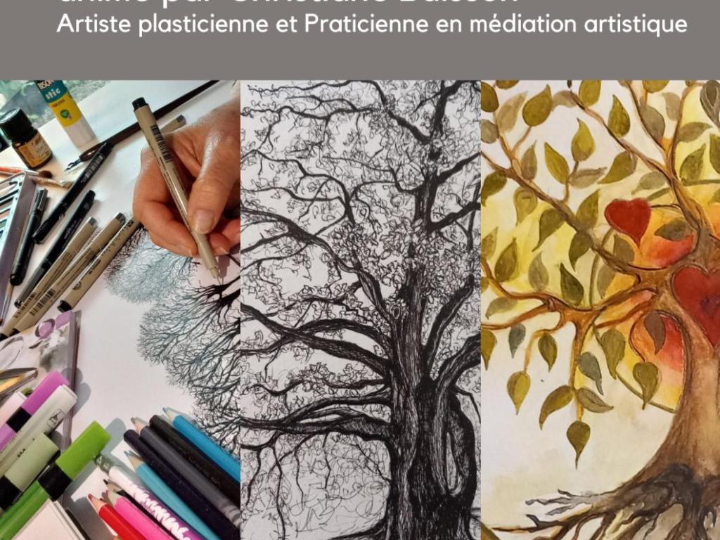 Atelier d'artiste "dessine ton arbre" Christiane Buisson