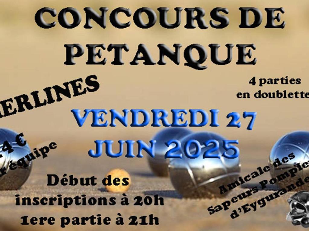 Concours de pétanque