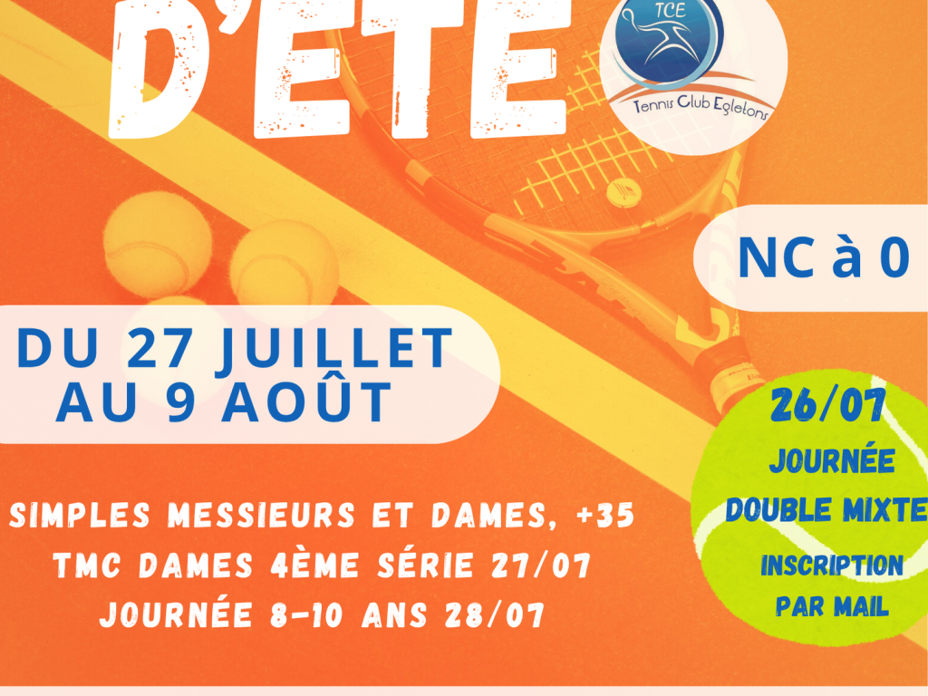 Tournoi d'été - tennis