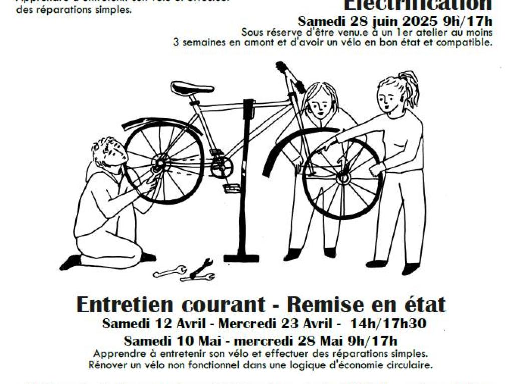 Ateliers Vélo à LACELLE avec la comcom V2M et GASEL