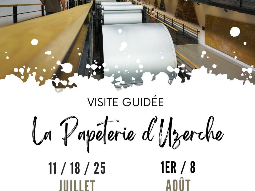 Uzerche - visite de la Papeterie