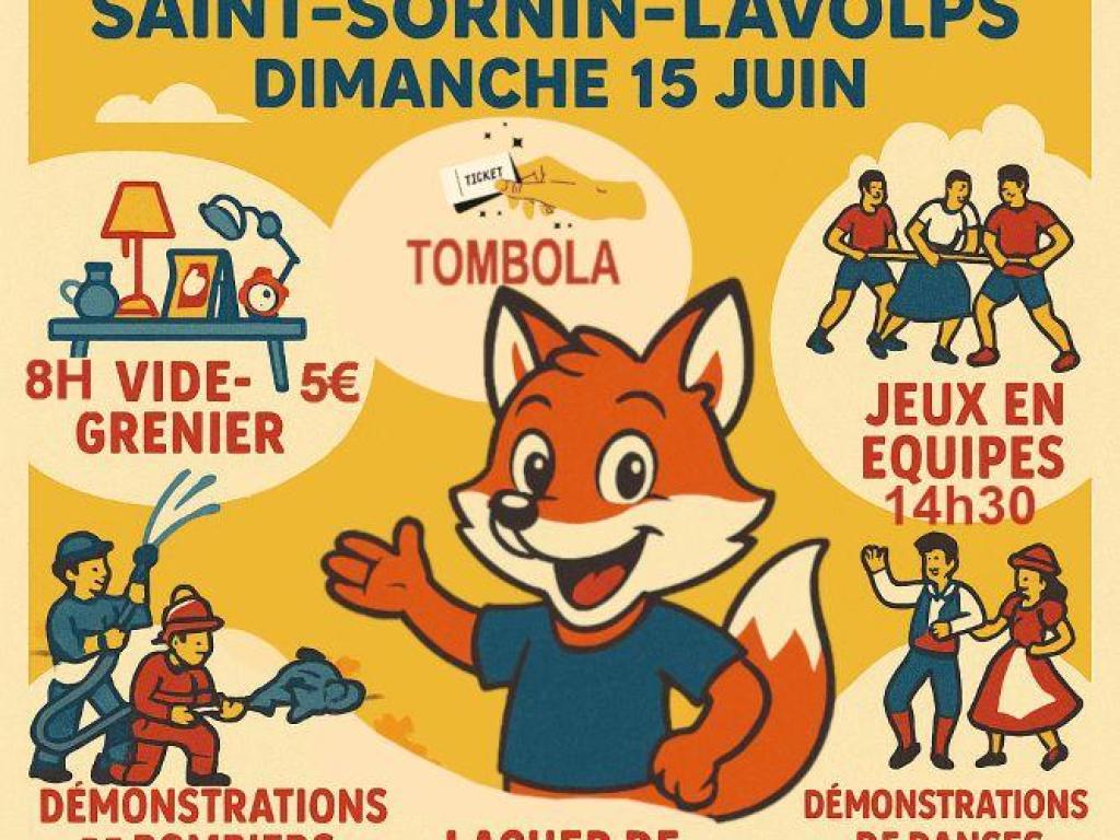 Fête de village à Saint-Sornin-Lavolps