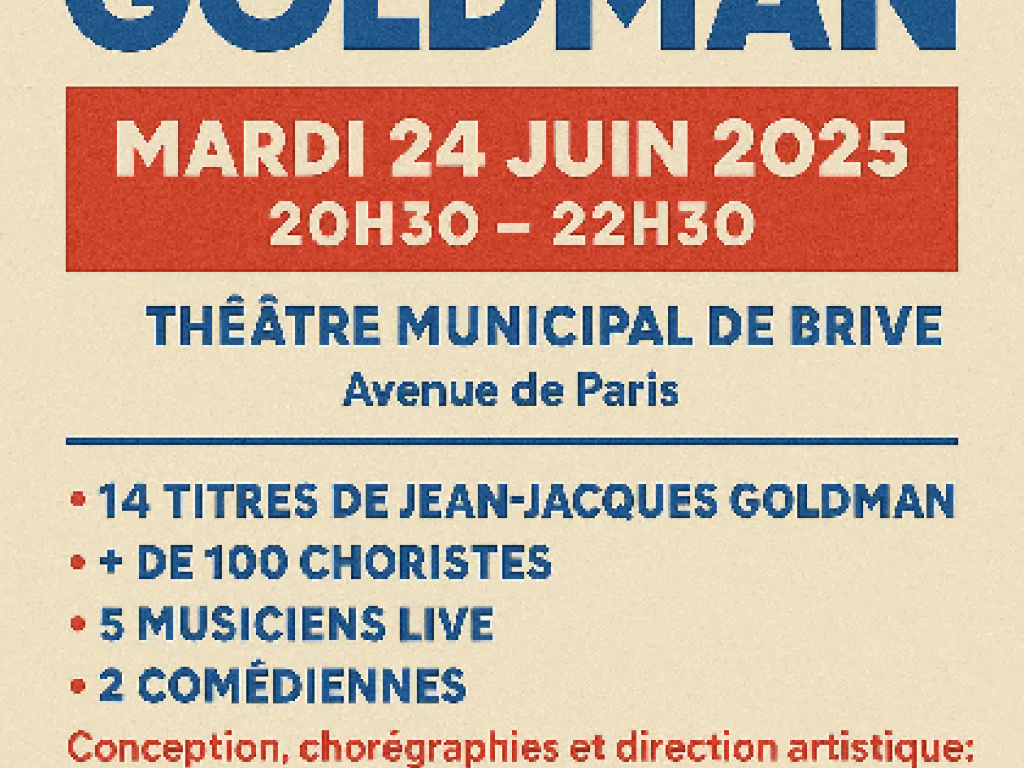 Concert 100% Goldman (Théâtre de Brive)
