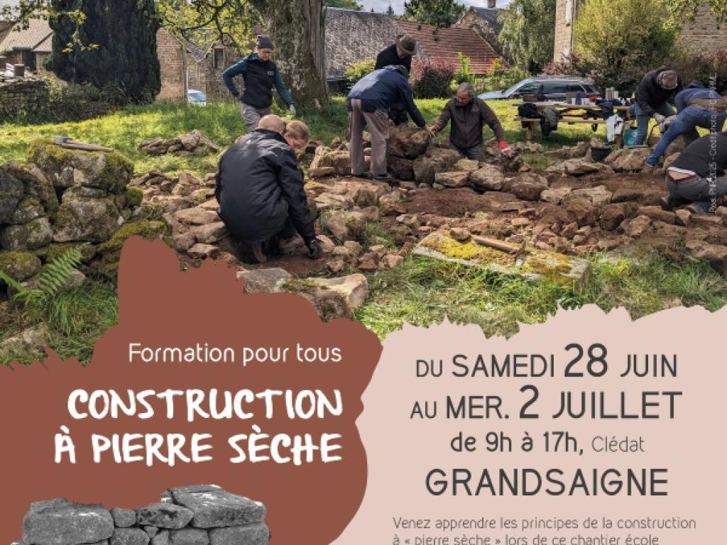 Formation pour tous : Construction à pierre sèche