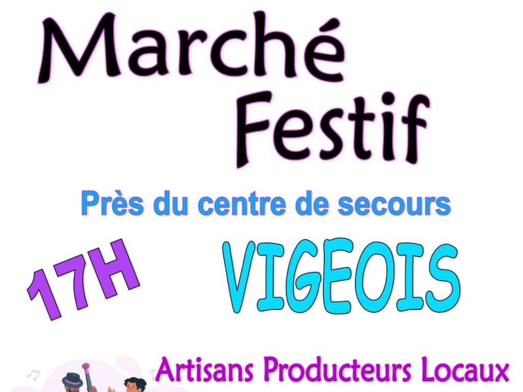 Marché festif à Vigeois