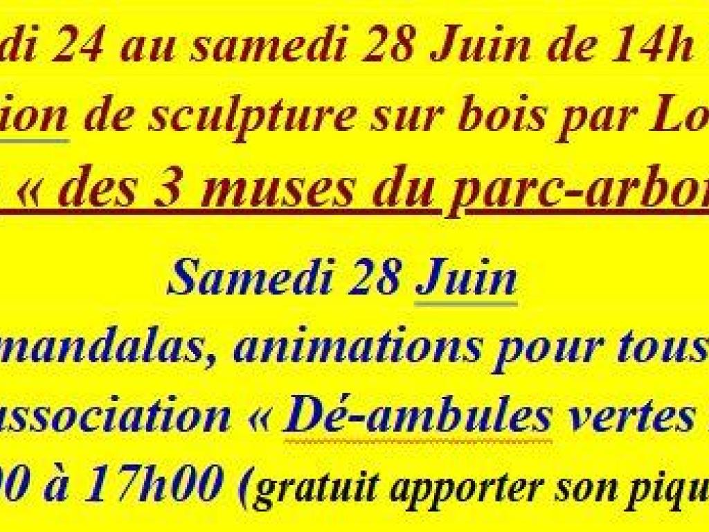 Démonstrations sculpture sur bois Louis Garret