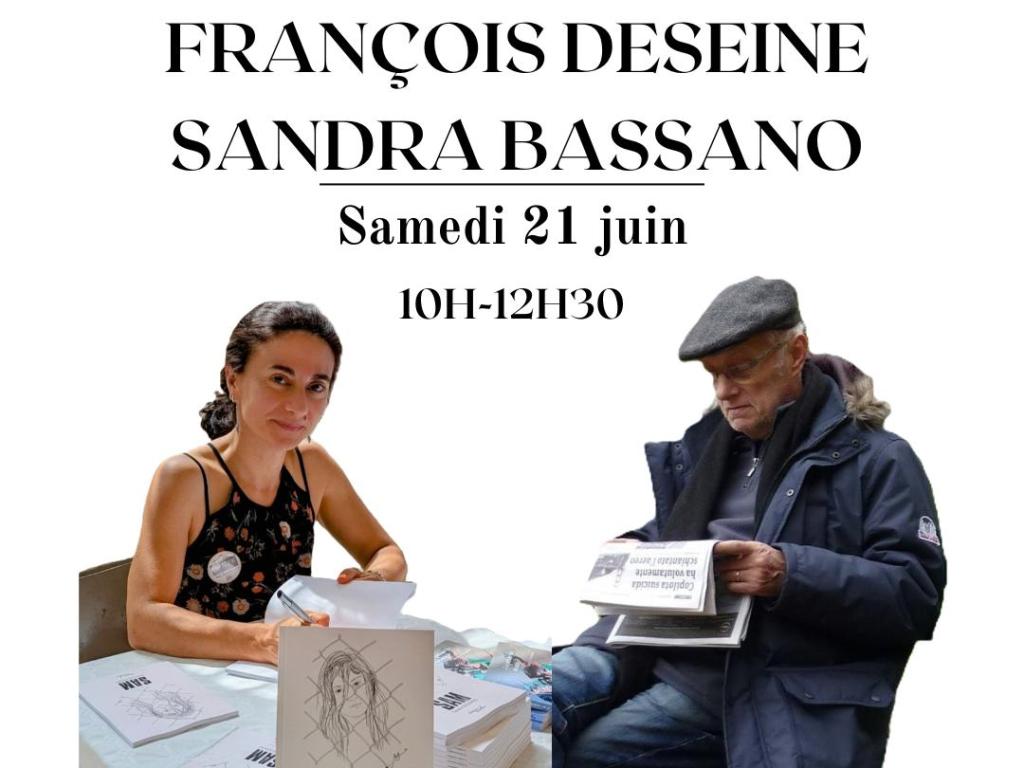 Dédicaces croisées Sandra Bassano et François Deseine