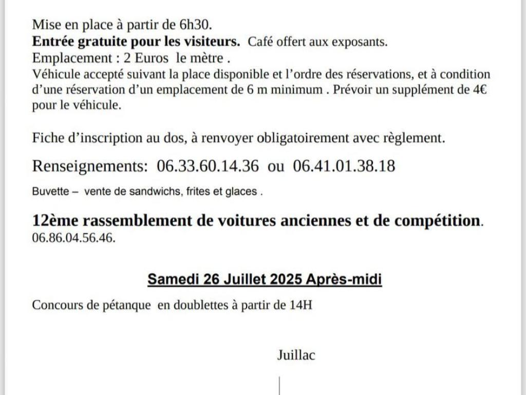Vide grenier à Ayen