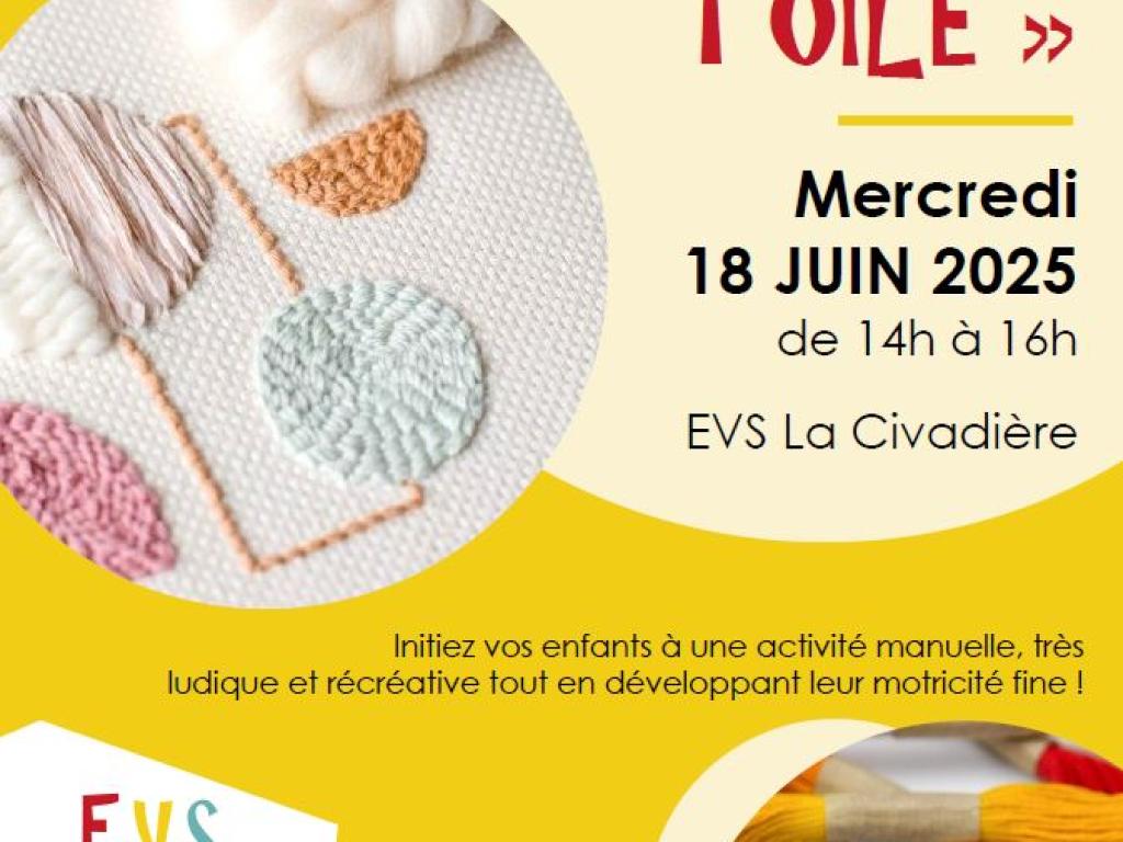 Atelier parents/enfants "broderie sur toile"