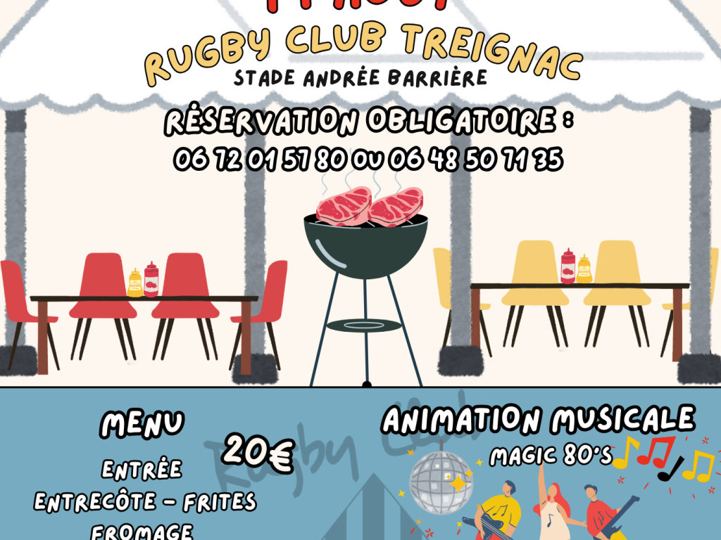 Soirée entrecôtes du Rugby Club de Treignac