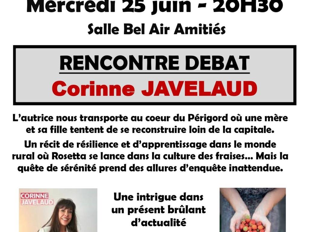 Café littéraire avec Corinne JAVELAUD