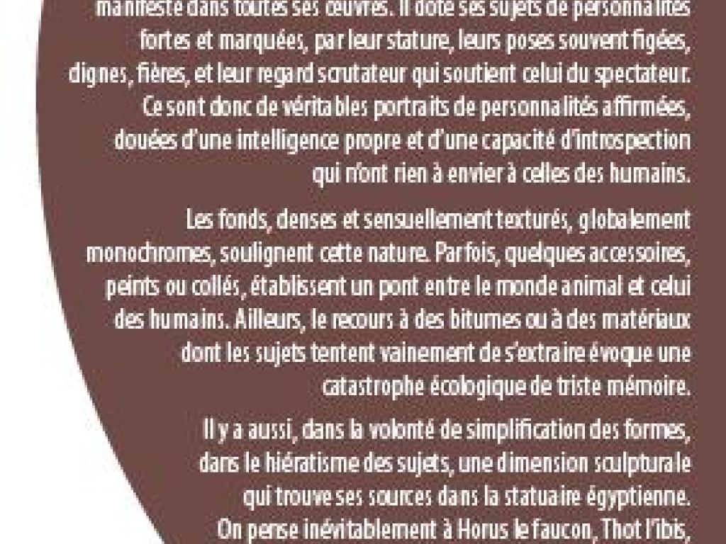 Cours des Arts : Exposition Ranou Kadi Zaouch