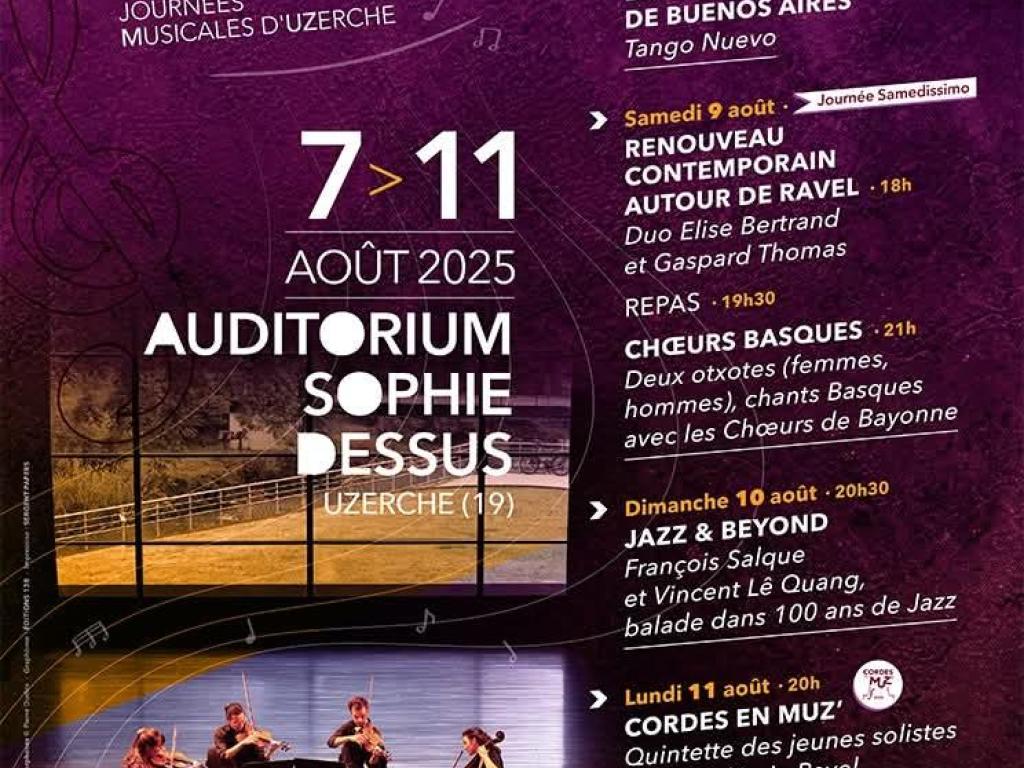 MUZ' : Journées Musicales d'Uzerche - Ensemble Iguazu : Tango Nuevo
