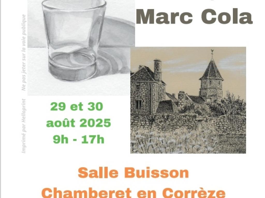 Stage de lavis, encre de chine avec  Marc COLA