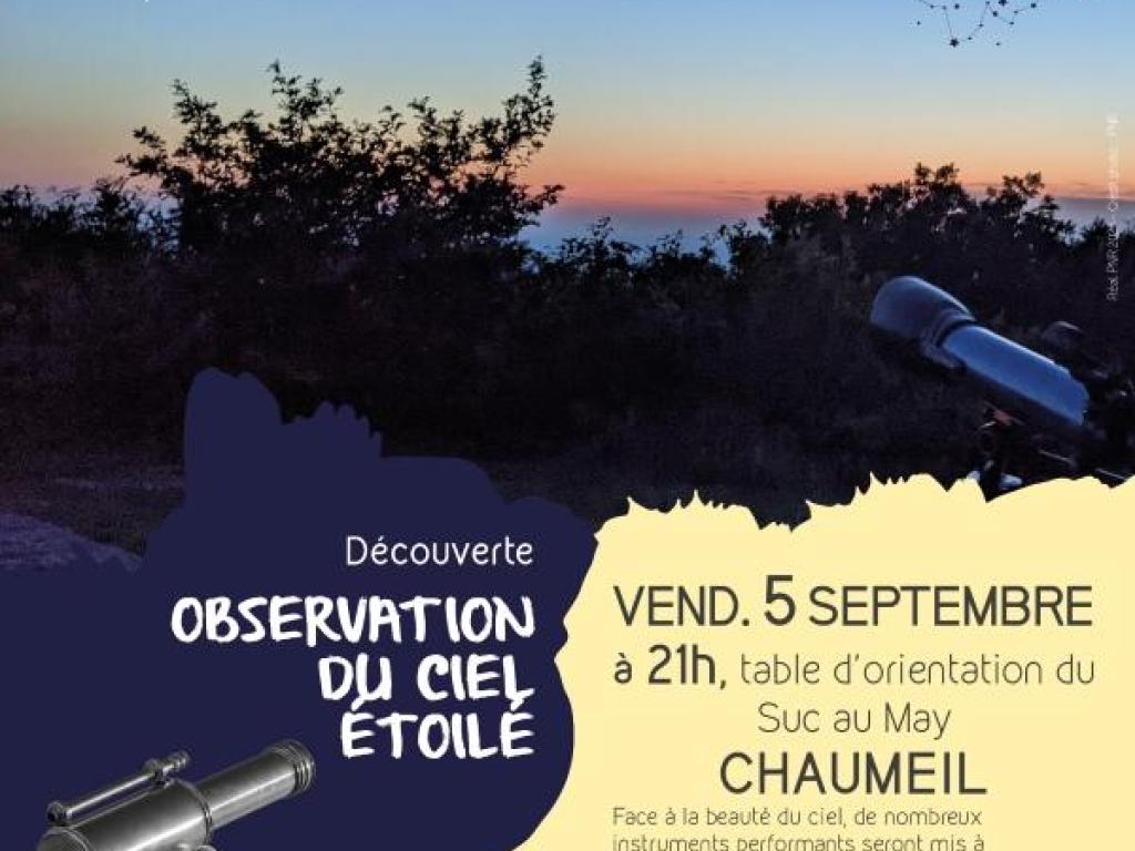 Observation du ciel étoilé