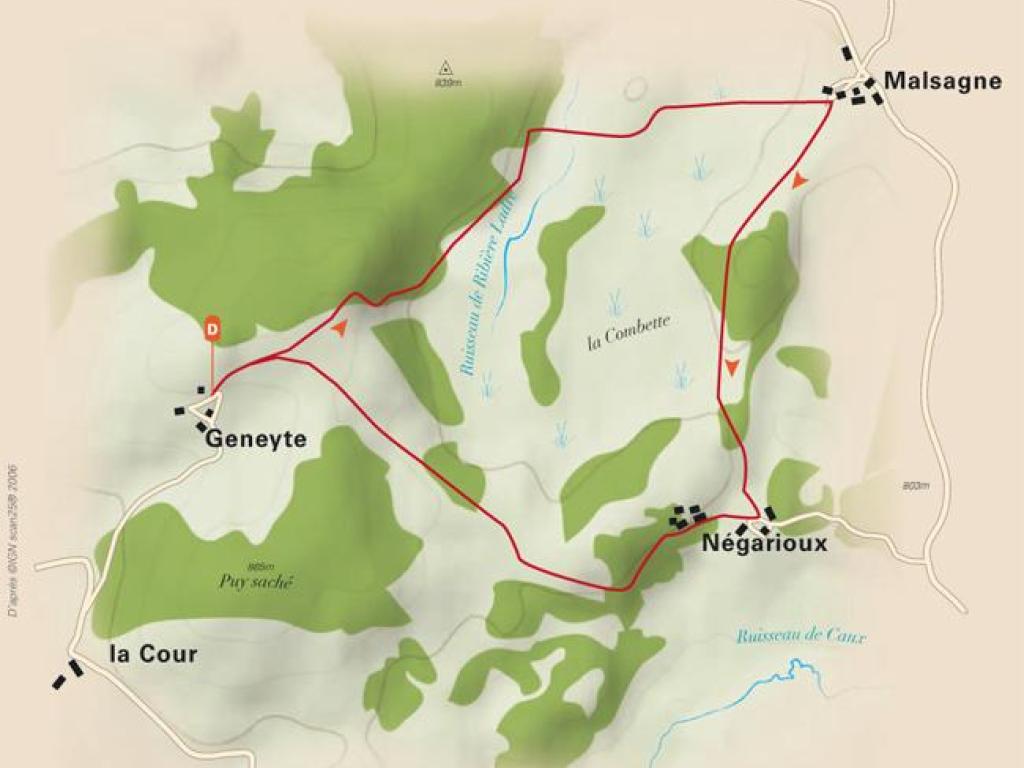 Chemin de découverte de la tourbière de Négarioux-Malsagne - 6 km