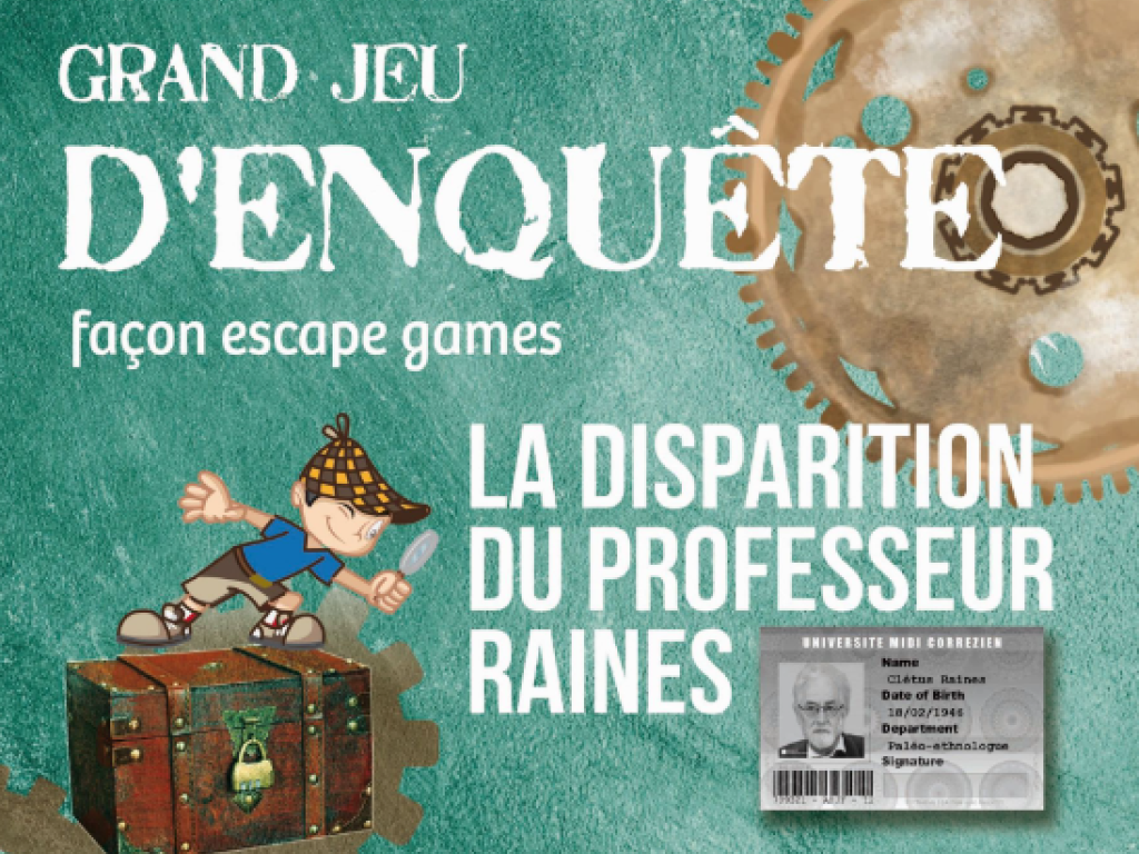 Jeu d'enquête en escape game : la disparition du professeur Raines