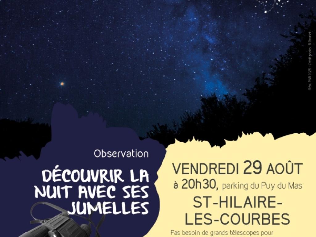 Découvrir la nuit avec ses jumelles