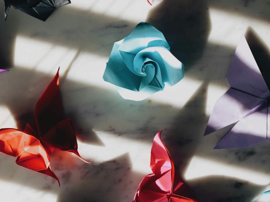 Ateliers d'origami dans le cadre de l' "Expo pliée" proposée par le CRIMP