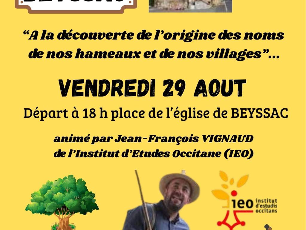 Balade toponymique à Beyssac