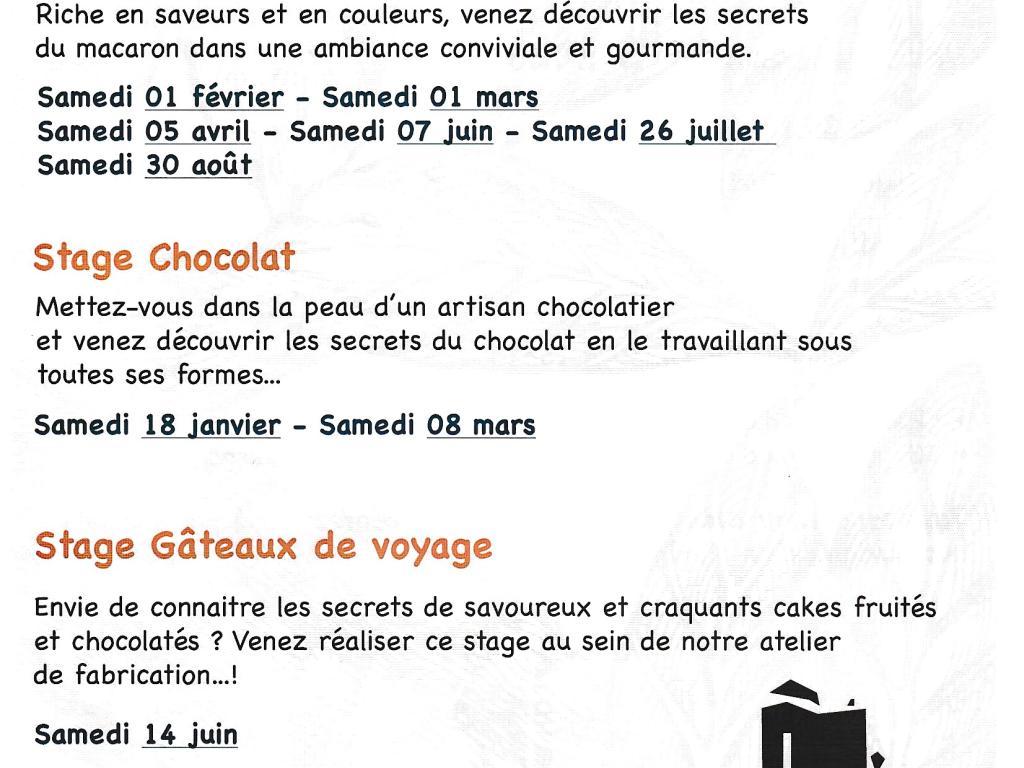 Stages gourmands - Macaron