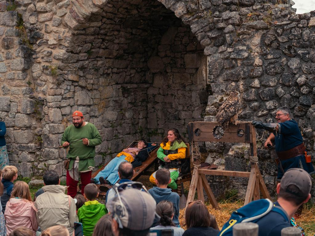 Camp médiéval au château de Ventadour