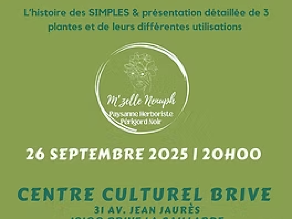 Conférence: La santé par les plantes (Centre Culturel)