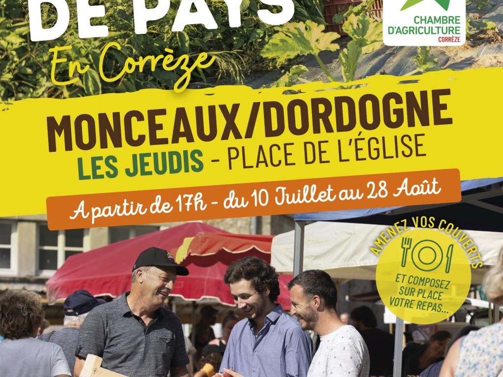 Marché des Producteurs de Pays de Monceaux sur Dordogne